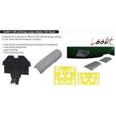 1/32 P-51B/C Birdcage Canopy Detail Set for Eduard Kit