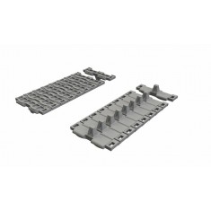 1/35 WWII US M4A3E8 Sherman T66 Workable Tracks (3D Printed) for Tamiya Kit
