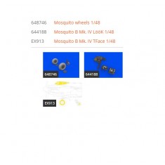 1/48 de Havilland Mosquito B Mk.IV Detail Parts for Tamiya kits