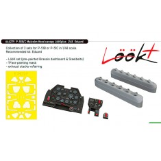 1/48 P-51B/C Mustang Malcolm Hood Canopy and Detail Parts for Eduard kits