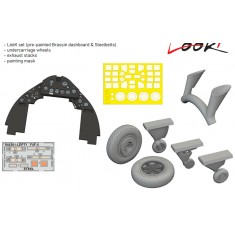 1/48 Grumman F4F-4 Wildcat with Late Wheels Detail Set for Academy kits