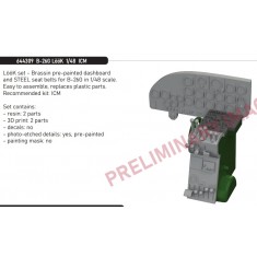 1/48 B-26G Marauder Dashboard and Seatbelts for ICM kits
