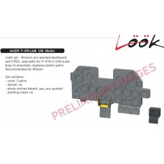 1/48 P-47N Thunderbolt Dashboard and Seatbelts for MiniArt kits