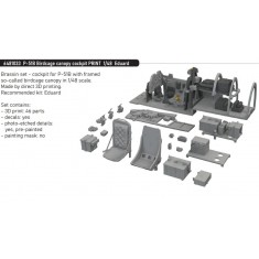 1/48 P-51B Mustang Birdcage Canopy Cockpit for Eduard kits