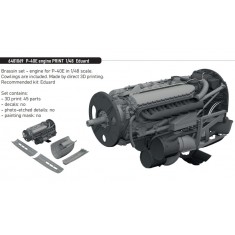 1/48 Curtiss P-40E Warhawk Engine for Eduard kits