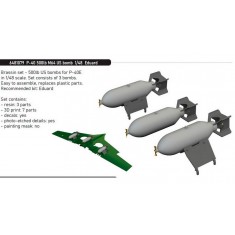 1/48 Curtiss P-40 Warhawk 500lb M64 US Bombs for Eduard kits