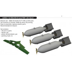1/48 Curtiss P-40 Warhawk 100lb M30 US Bombs for Eduard kits
