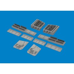 1/48 Curtiss P-40N Gun Bays (6 guns) for Eduard kits