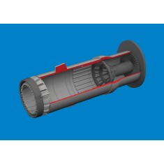 1/48 MiG-21F Exhaust Nozzle for Eduard kits