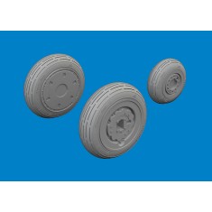 1/48 MiG-21F Wheels for Eduard kits