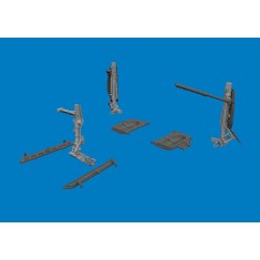 1/48 MiG-21F Undercarriage Legs 3D-printed parts for Eduard kit