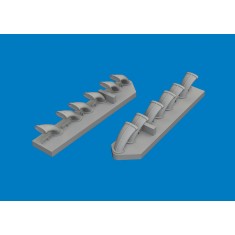 1/48 Fw 190D-9 Exhaust Stacks 3D-printed parts for MiniArt kit