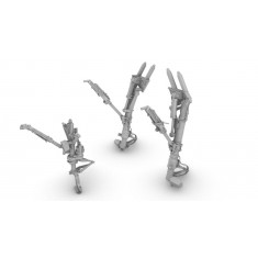 1/48 F-35A Undercarriage Legs 3D Printed Set for Tamiya Kit