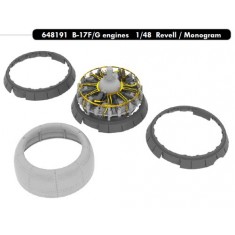 1/48 Boeing B-17F/B-17G Engines for Monogram / Revell kit