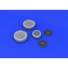 1/48 Bell P-39 Airacobra Late Wheels Set for Eduard kit (2 Main Wheels+1 Front Wheel)