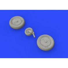 1/48 Bf 109G-6 Wheels Brassin set for Tamiya kits