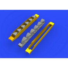1/48 Bf 109G-6 Exhaust Stacks Brassin set for Tamiya kits