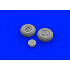 1/48 Hawker Tempest Mk.V Wheels (early) Set (Brassin) for Eduard kits