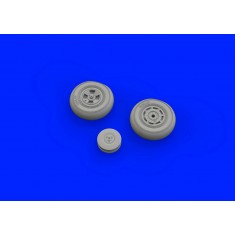 1/48 Hawker Tempest Mk.V Wheels (late) Set (Brassin) for Eduard kits
