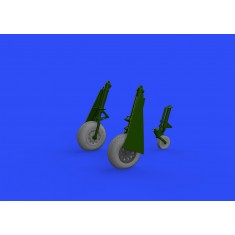1/48 North American P-51D Mustang Wheels Cross Tread Set for Eduard kits