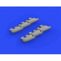 1/48 Supermarine Spitfire Mk.I Exhaust Stacks Detail Set for Eduard kits