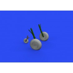 1/48 Messerschmitt Bf 110G Wheels Detail Set for Eduard kits