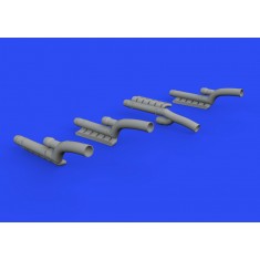 1/48 Messerschmitt Bf 110G-4 Exhaust Stacks Detail Set for Eduard kits