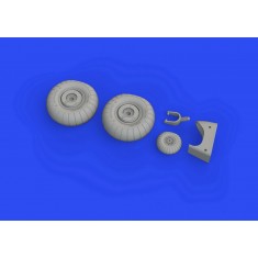 1/48 Dornier Do 17Z Wheels Detail Set for Eduard/ICM kits