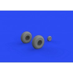 1/48 Boeing B-17 Flying Fortress Wheels Block Tread Set for HK Models