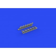 1/48 Supermarine Spitfire Mk.V Six-stacks Exhausts Fishtail Detail Set for Eduard kits
