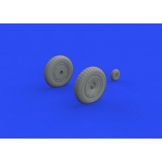 1/48 Messerschmitt Me 163B Wheels Detail Set for Gaspatch kits
