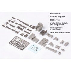 1/48 Mil Mi-24D Cockpit Detail Parts for Zvezda kits