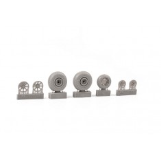 1/48 Lockheed P-38J Lightning Wheels for Tamiya kits