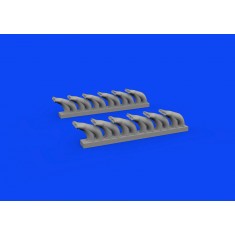 1/48 Bell P-39 Airacobra Exhaust Stacks Fishtail for Eduard kits