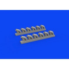 1/48 Bell P-39 Airacobra Exhaust Stacks Rounded for Eduard kits