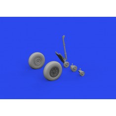1/48 TBF/TBM Wheels w/Smooth Tyres for Academy kits