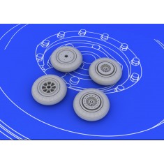 1/72 Mikoyan-Gurevich MiG-15 Wheels for Eduard kit