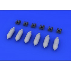 1/72 WWII US 500lb Bombs (6pcs)