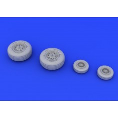 1/72 McDonnell F-4J Phantom II Wheels Set for Academy kit (2 Main Wheels + 2 Front Wheels)