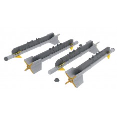 1/72 R-3S / AA-2 Atoll-A Rockets Set (4 Rockets) (Resin+PE+Decals)