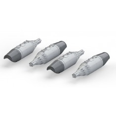 1/72 UB-32A-24 Rocket Pods for Mil Mi-24 for Eduard/Zvezda kit (4 Rocket Pods)