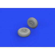 1/72 P-51B/C Mustang Wheels (Diamond Tread) for Arma Hobby kits