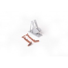 1/72 Messerschmitt Bf 109G Undercarriage Legs Bronze for Eduard kits