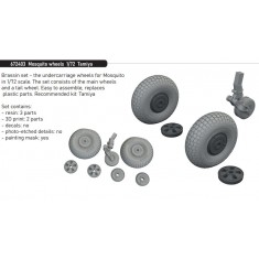 1/72 Mosquito Wheels for Tamiya kits
