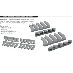 1/72 Mosquito Exhaust Stacks for Tamiya kits