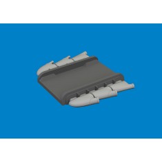 1/72 Spitfire Mk.I/II/V Three-Stacks Exhaust Rounded for IBG kits