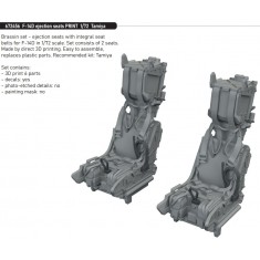 1/72 F-14D Ejection Seats 3D-printed parts for Tamiya kits