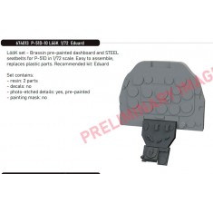 1/72 P-51D-10 Mustang Dashboard and Seatbelts for Eduard kits