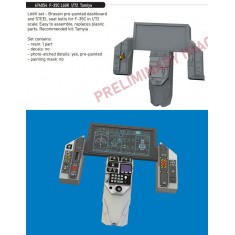 1/72 F-35C Lightning II Pre-painted Dashboard and Seatbelts for Tamiya kits