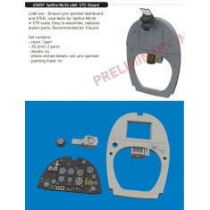 1/72 Spitfire Mk.Vb Pre-painted Dashboard and Seatbelts for Eduard kits
